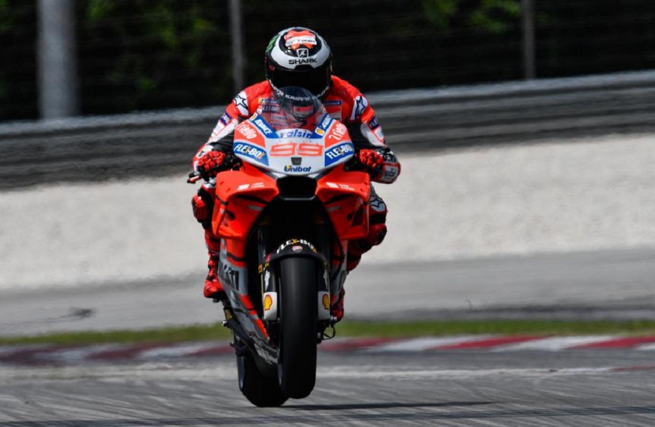 Jorge Lorenzo en los test de Sepang