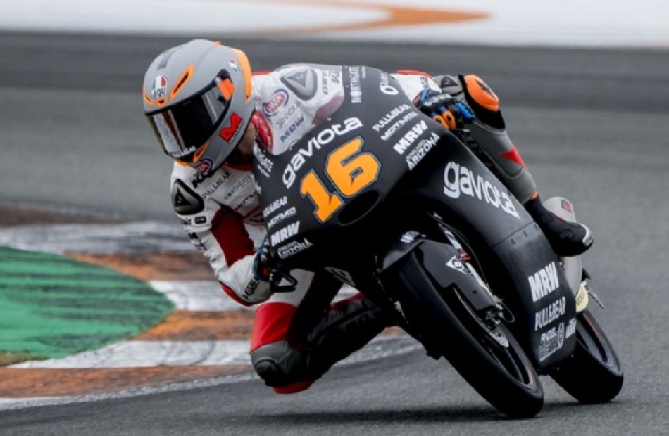 Andrea Migno en los test de Valencia