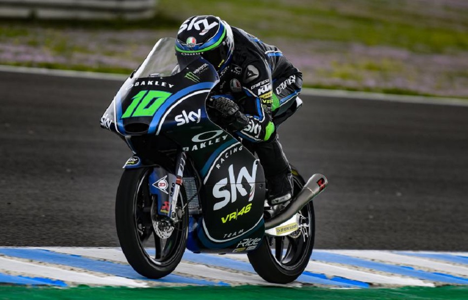 Dennis Foggia en los test de Jerez
