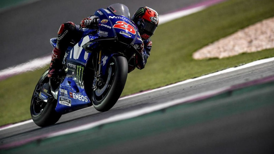 Maverick Viñales en los test de Qatar