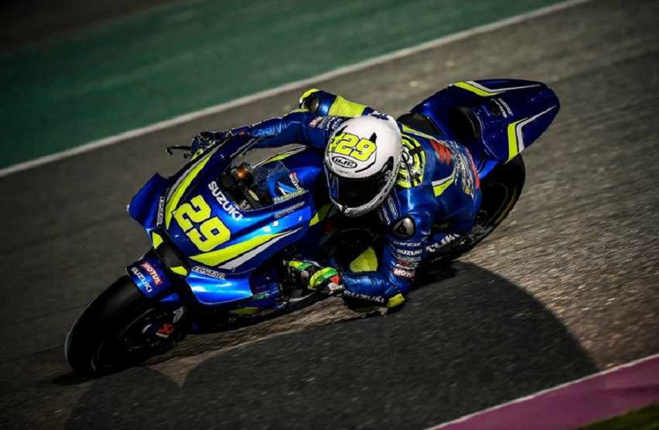 Andrea Iannone en los entrenamientos