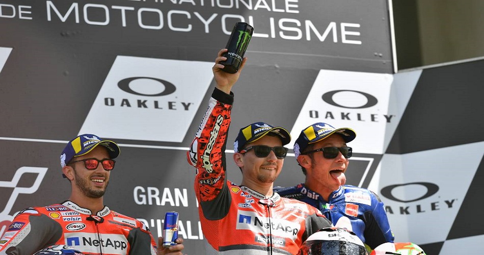Rossi, Dovi Y lorenzo en Mugello