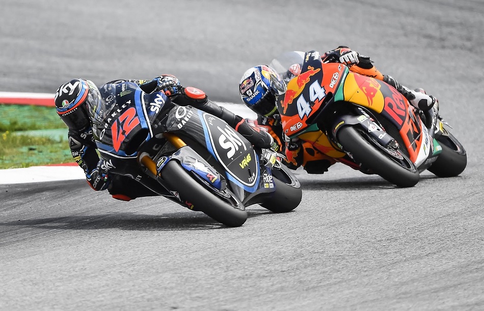 Bagnaia y Oliveira en Austria