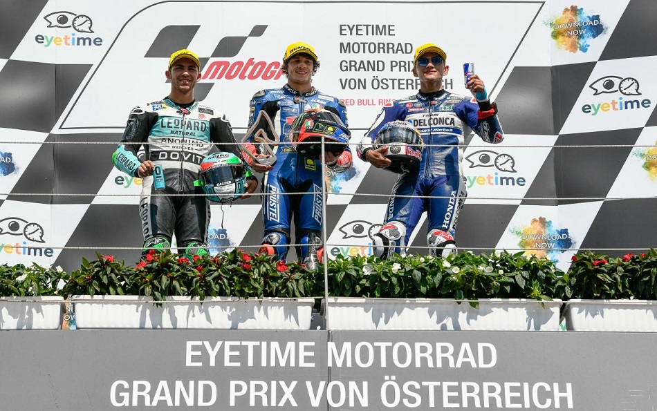 Podio Moto3 Austria