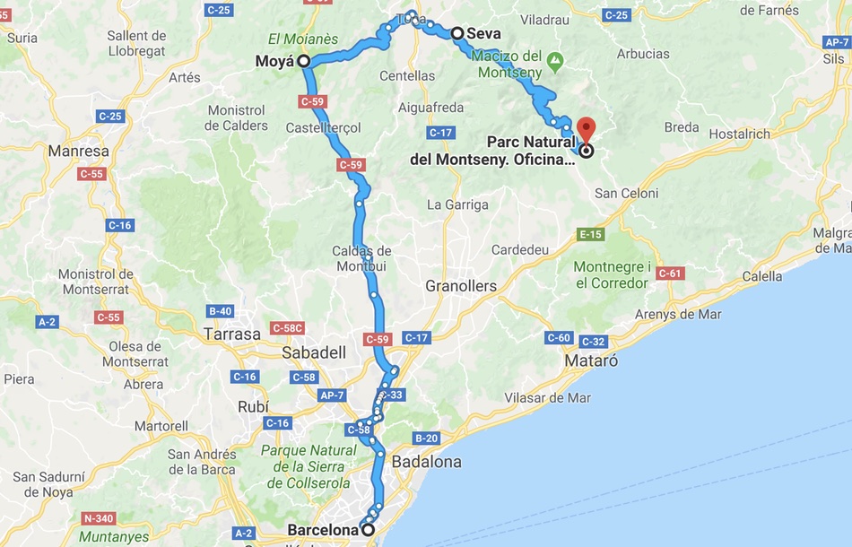 Subida al Montseny a través del Parque Natural