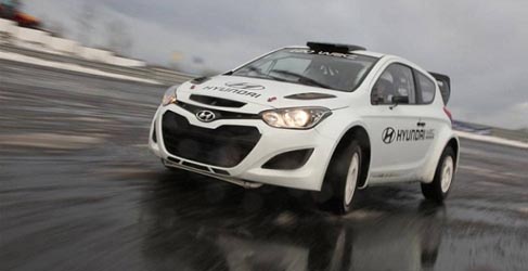 Hyundai i20 wrc test