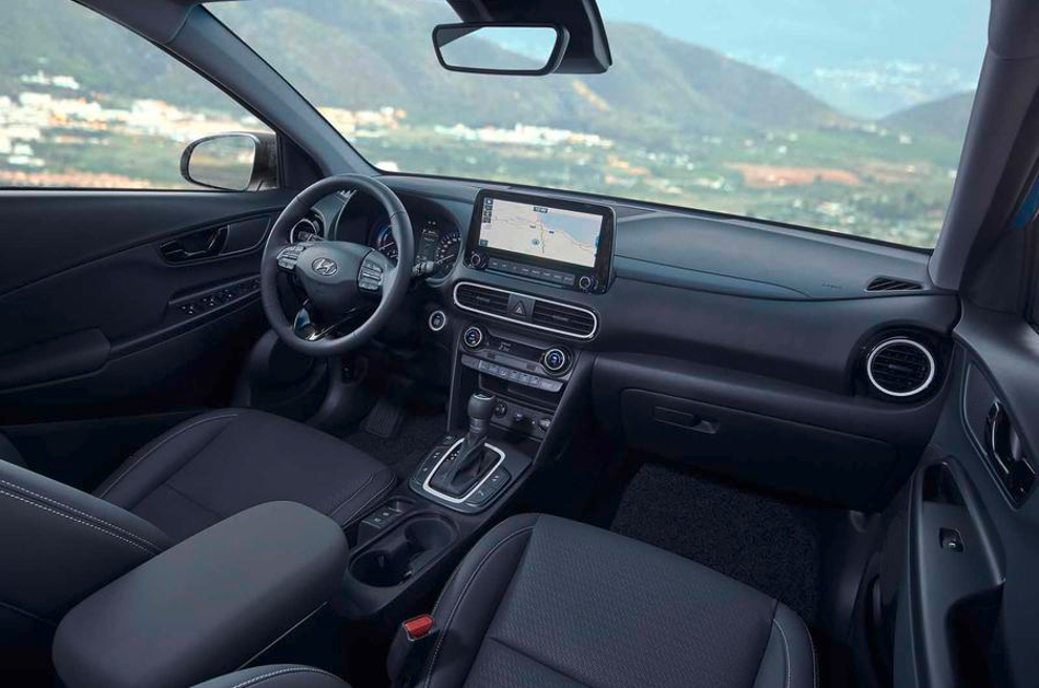 Kona Hybrid interior