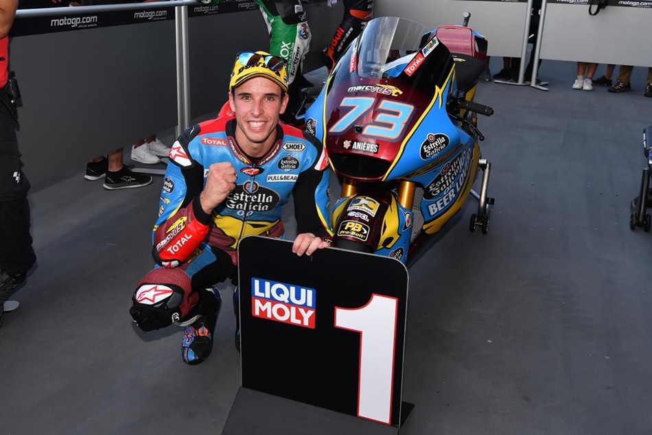 Álex Márquez continúa siendo líder en solitario en Moto2