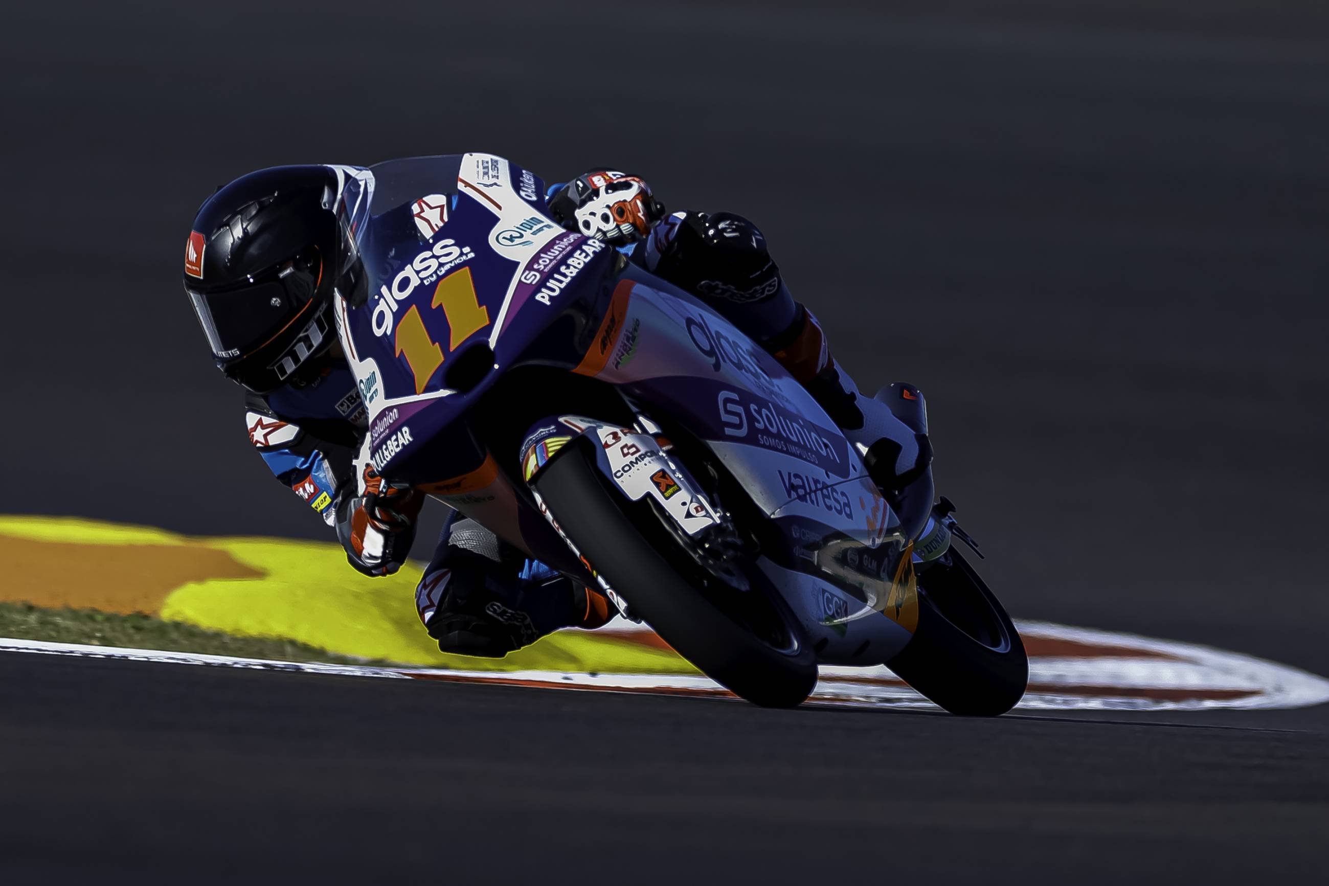 Sergio García Dols en su primer test como piloto del Aspar Team