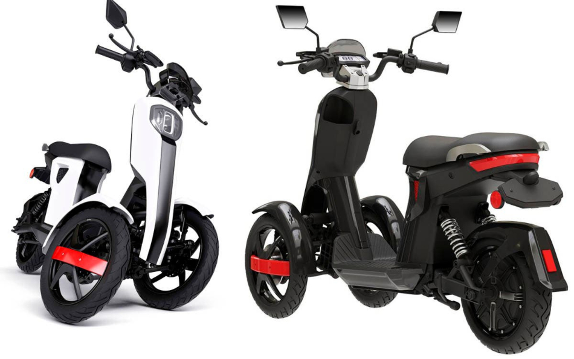 Nuevo Leaf D05 el scooter eléctrico de tres ruedas Motor y Racing