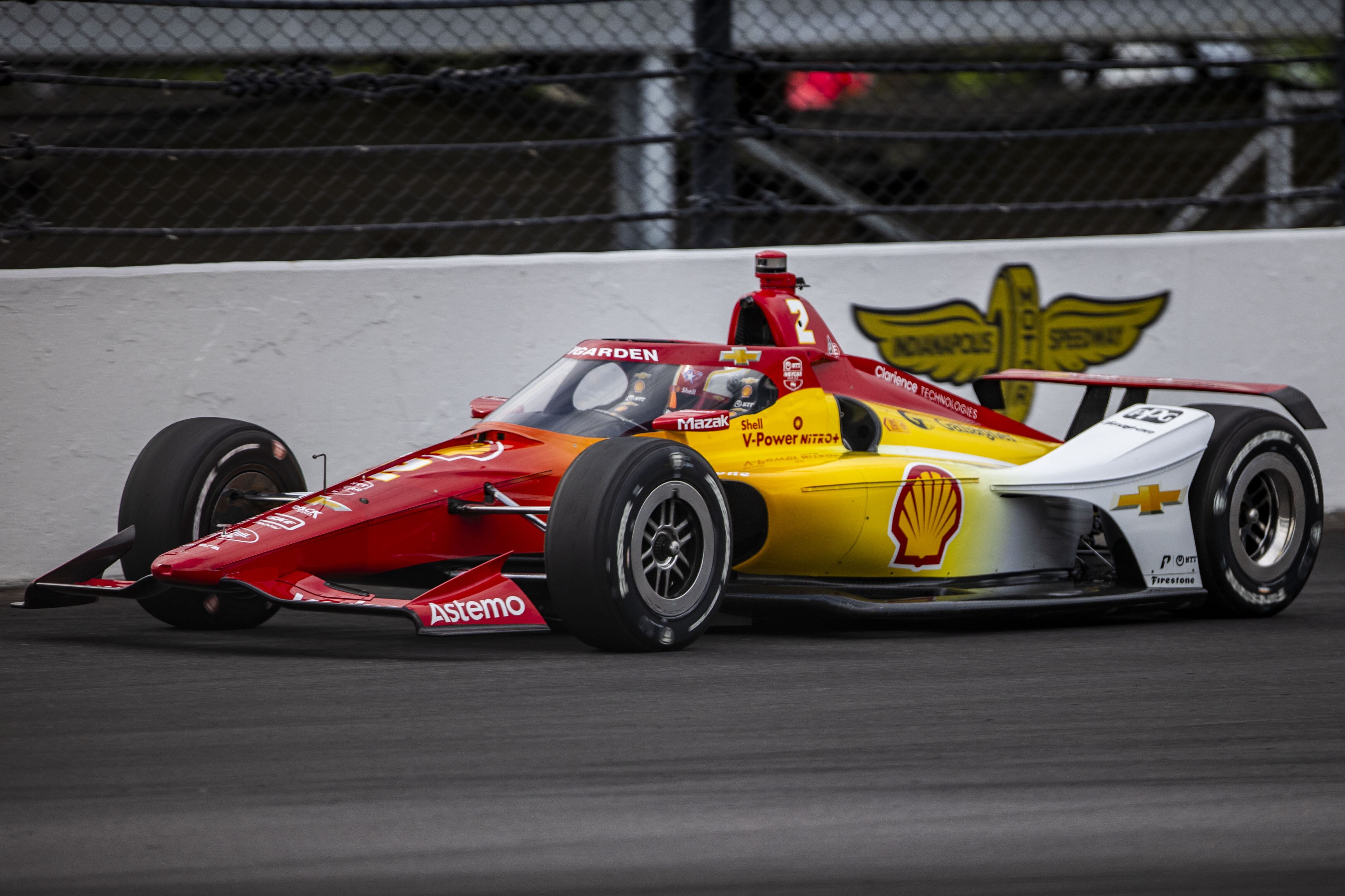 Josef Newgarden, actual campeón, en los entrenamientos de 2025