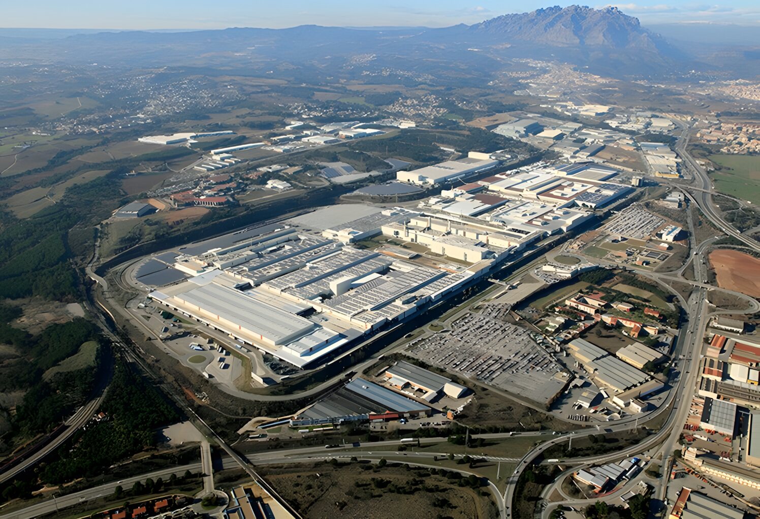 Vista aérea de la fábrica de Martorell