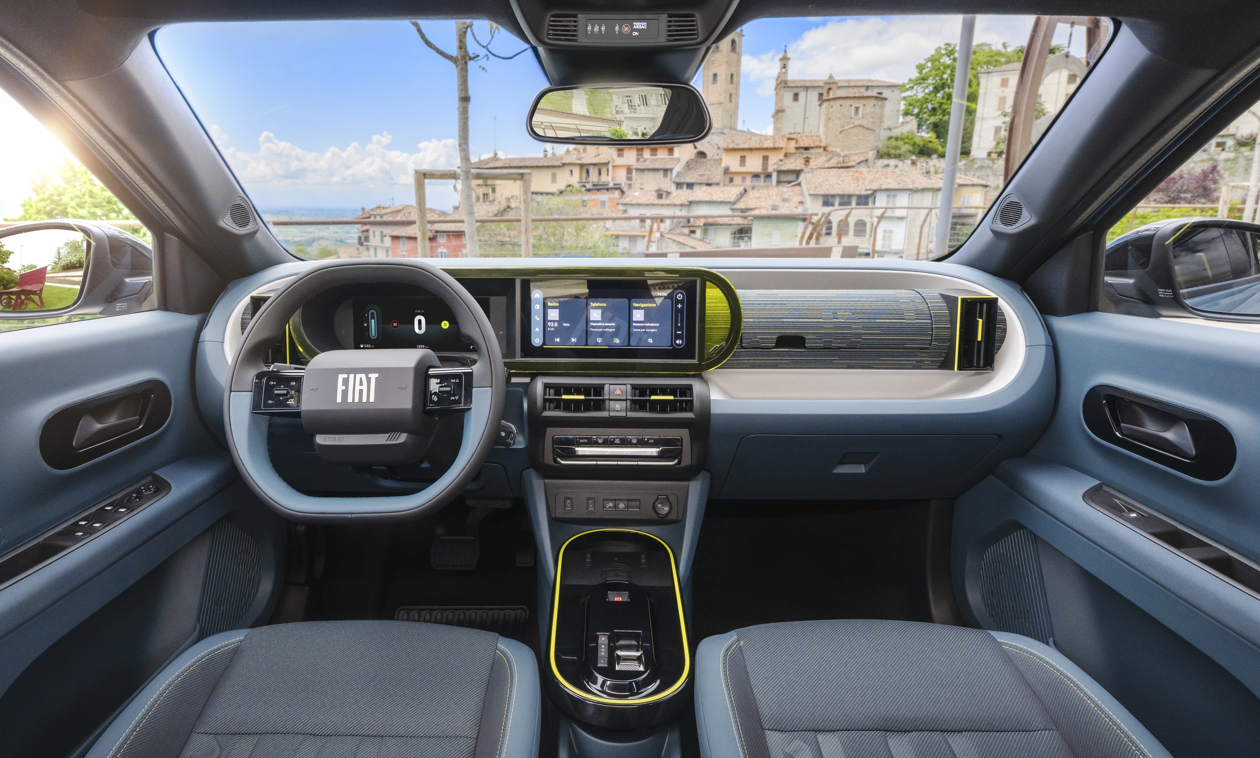 Vista interior del nuevo Fiat Grande Panda Hybrid