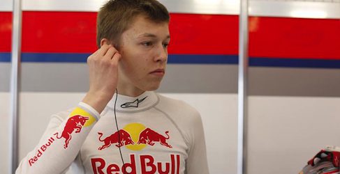 Daniil Kvyat durante test con MW Arden