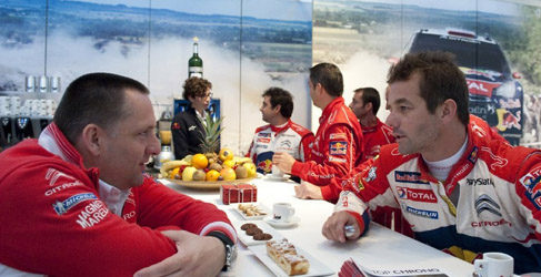 Yves Matton y Sebastian Loeb