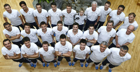 Equipo Audi al completo
