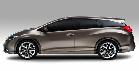 Lateral Honda Civic Tourer Concept