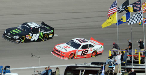Busch vs Hornish Jr.