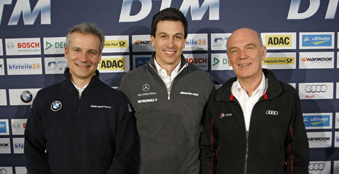 Jens Marquard, Toto Wolff y Dr Wolfgang Ullrich