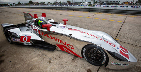 Katherine Legge al volante del DeltaWing