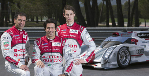 Marc Gené, Lucas Di Grassi y Olivier Jarvis