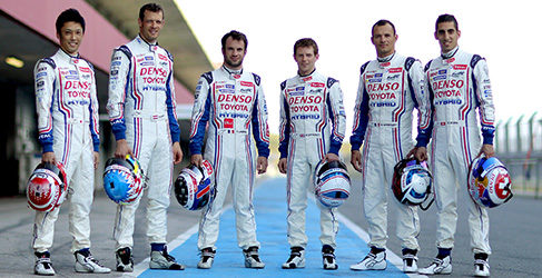 Alex Wurz, Nicolas Lapierre, Kazuki Nakajima, Anthony Davidson, Stephane Sarrazin y Sebastien Buemi