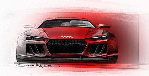 Boceto Audi Quattro Concept