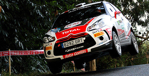 Enrique García Ojeda en el Rallye de Ferrol