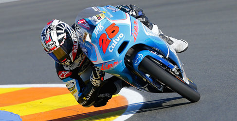 warm up moto2 moto3 valencia