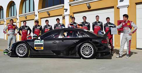 test jóvenes pilotos Audi DTM