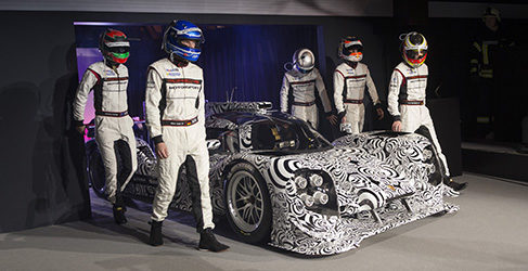Los pilotos oficiales con el nuebo 919 Hybrid