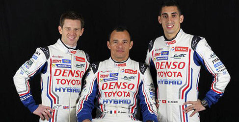 Anthony Davidson, Stephane Sarrazin y Sebastien Buemi