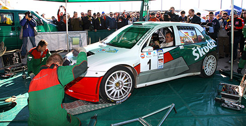 Carlos Sainz en el Rally Shalymar 2007