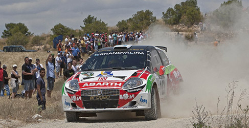 Albert Llovera en el Abarth Grande Punto S2000
