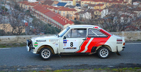 Ferran Font en su Ford Escort