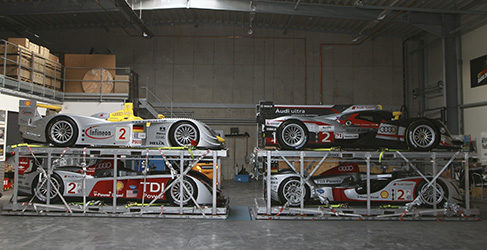 Transporte de coches de competición Audi