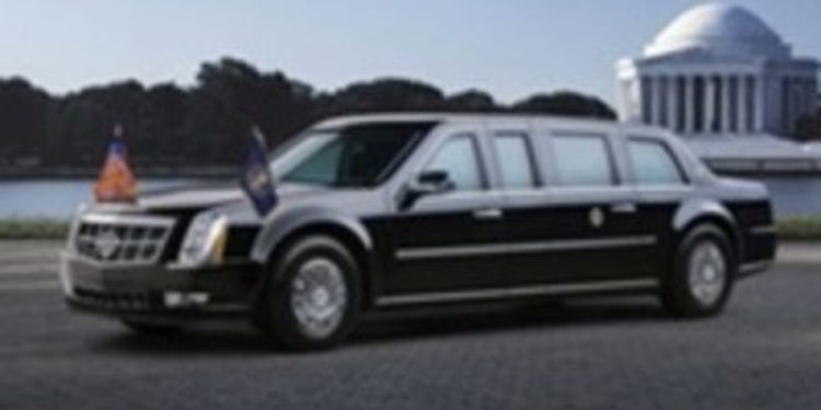 La limusina de Obama se queda atascada en una rampa