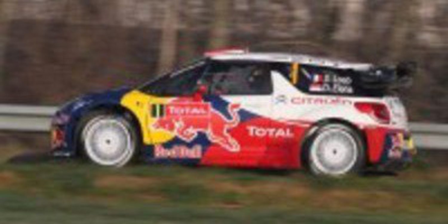 Sebastien Loeb domina en los primeros tramos de la jornada