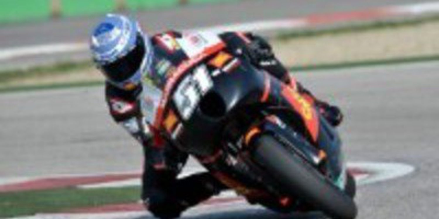 Michelle Pirro hace el bautismo a la CRT de Gresini en Imola
