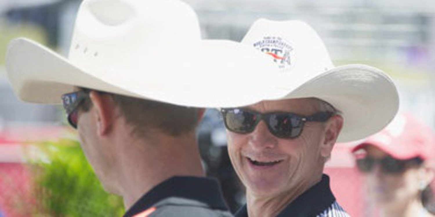 Kevin Schwantz en el test de Suzuki MotoGP en Austin