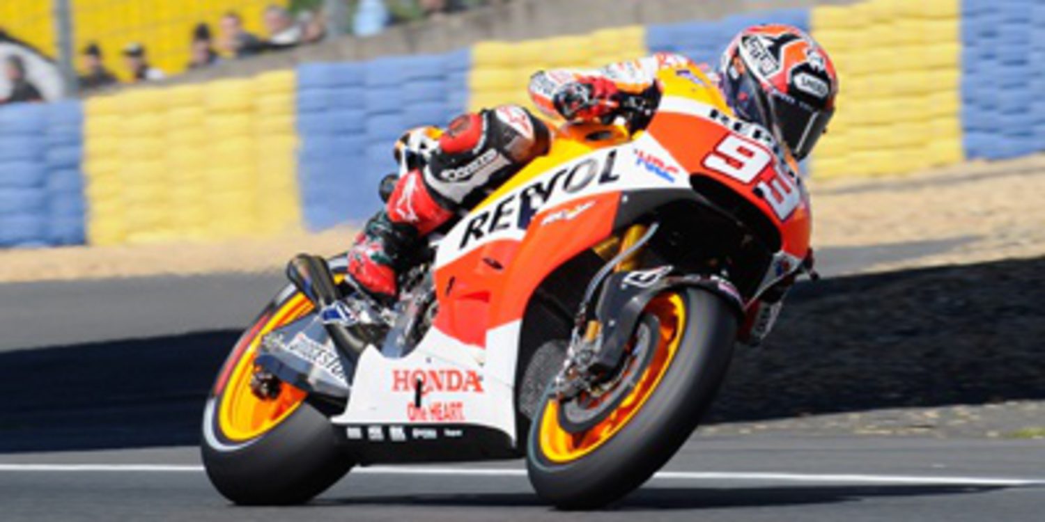 Marc Márquez pole de MotoGP en Le Mans por delante de Pol Espargaró