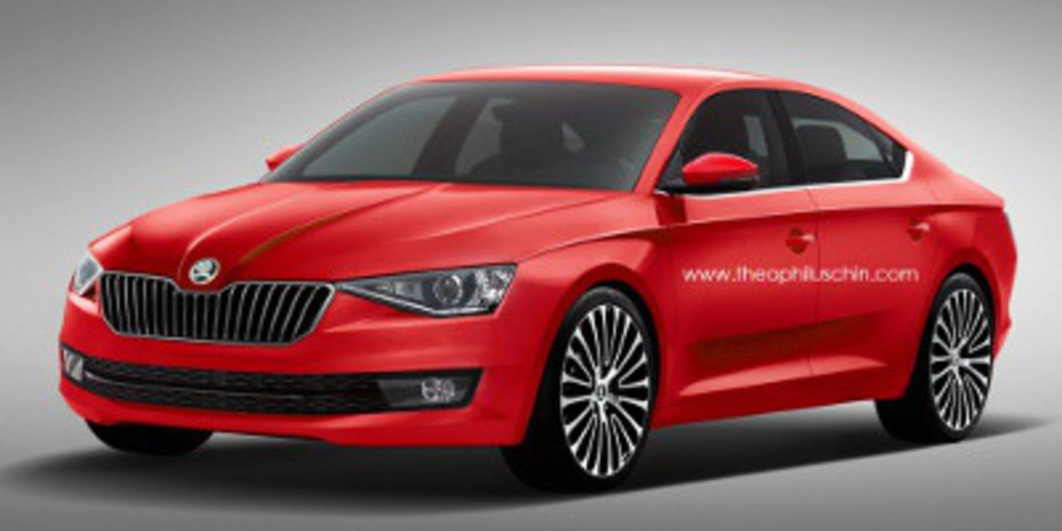 Adelanto en render del Skoda Octavia coupé