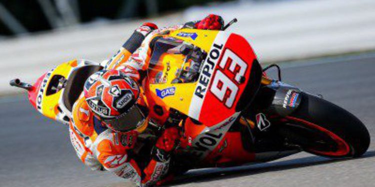 Marc Márquez la pauta en la FP1 de MotoGP en Silverstone