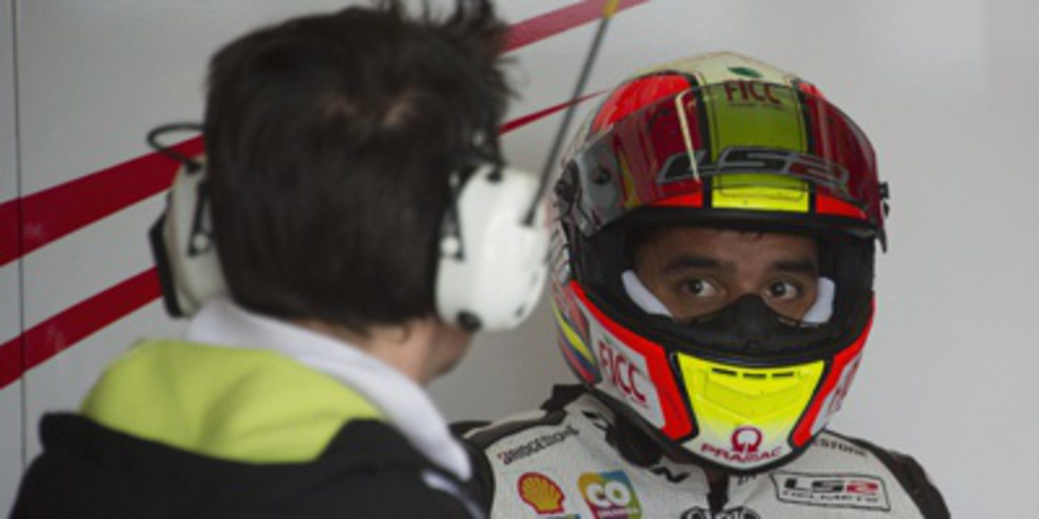 Caídas, lluvia y Hernández en el FP1 de MotoGP en Misano