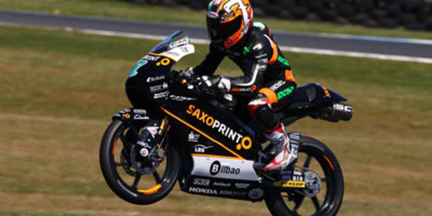 Efrén Vázquez mejor tiempo del FP3 de Moto3 'aussie'
