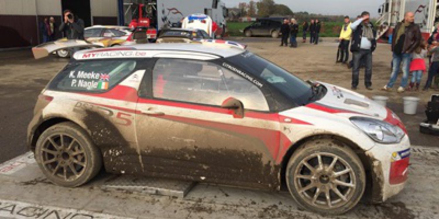 Meeke exprime en el Rally du Condroz el Citroën DS3 R5