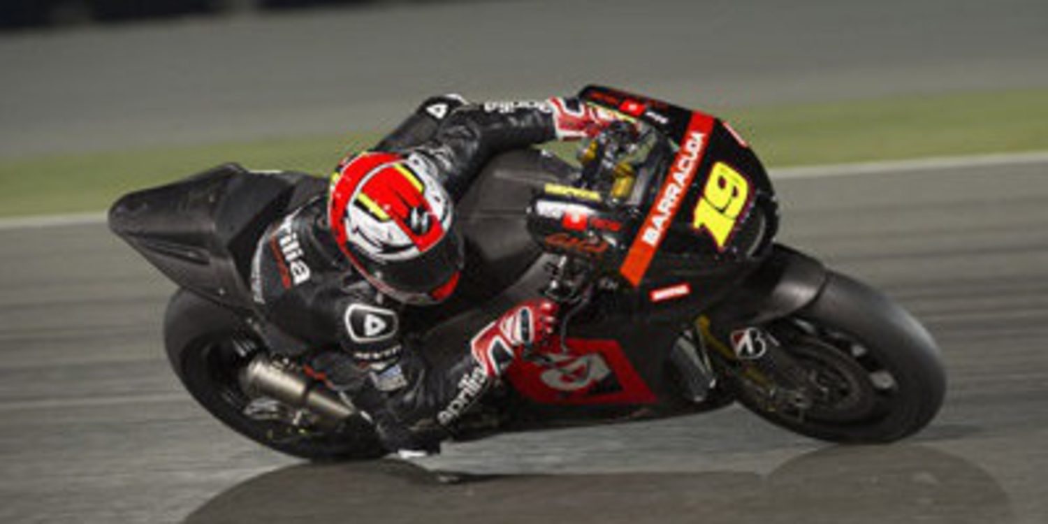 El primer test competitivo de la Aprilia RS-GP llega en Losail
