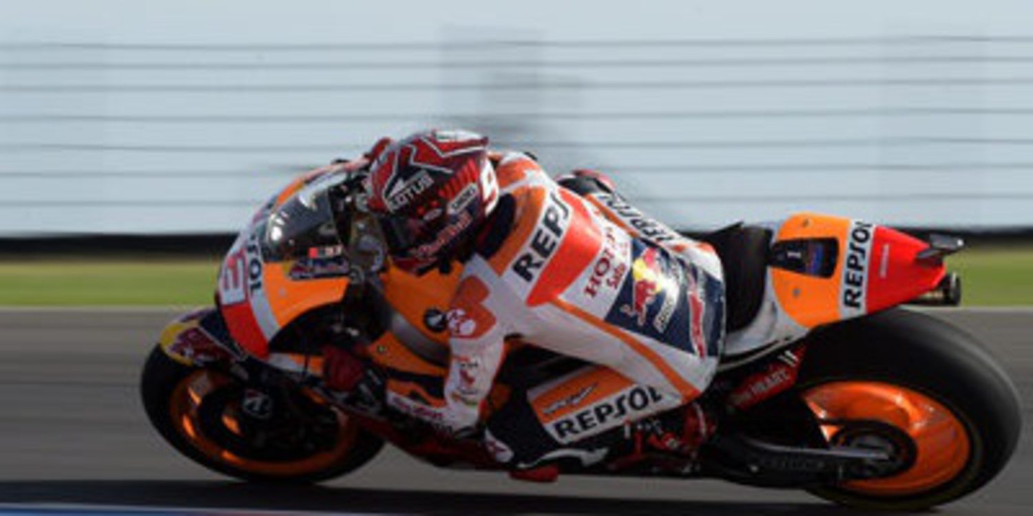 Pole de Marc Márquez a 'tres neumáticos' en Argentina