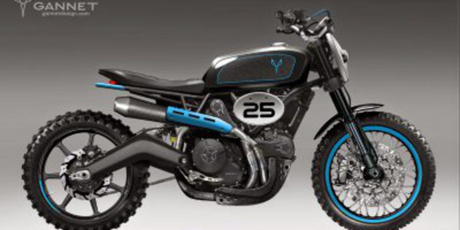 Renders de la Ducati Scrambler de Gannet Design