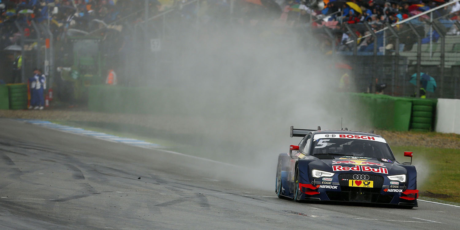 Mattias Ekström consigue en Austria una pole pasada por agua